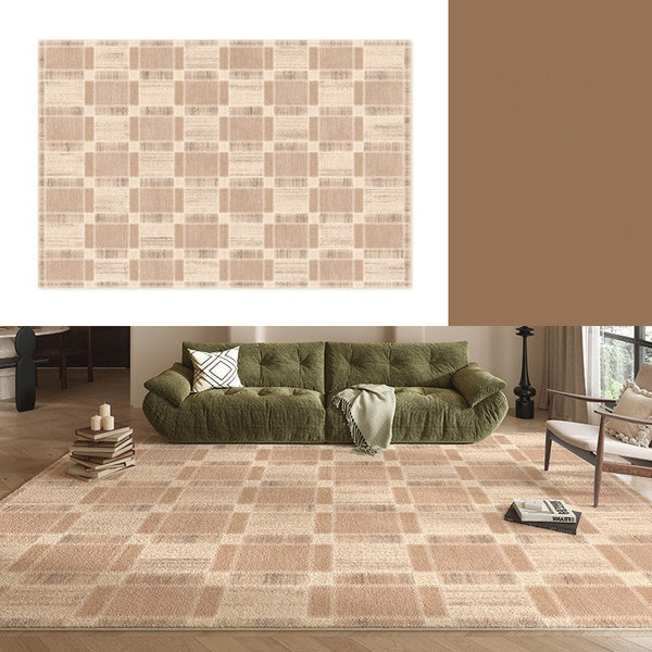 Contemporary Rugs for Bedroom, Abstract Modern Carpets for Living Room, Modern Rugs for Dining Room, Mid Century Modern Rugs Next to Bed-Art Painting Canvas