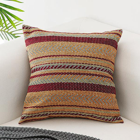 Large Geometric Pattern Chenille Throw Pillow for Couch, Bohemian Decorative Sofa Pillows, Modern Decorative Throw Pillows-Art Painting Canvas