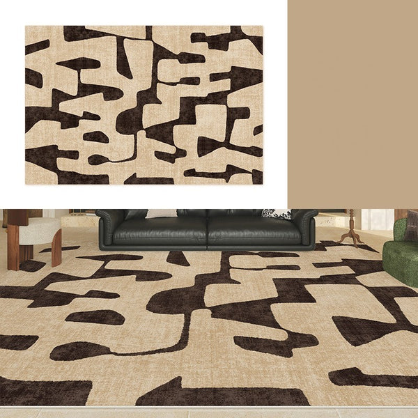Large Modern Rugs for Living Room, Modern Rugs under Dining Room Table, Contemporary Abstract Rugs Next to Bed, Geometric Modern Carpets for Office-Art Painting Canvas