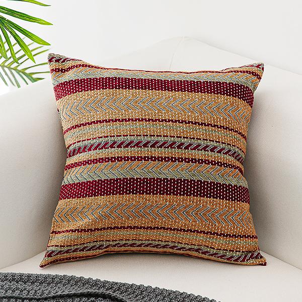 Unique Bohemian Decorative Sofa Pillows, Extra Large Geometric Pattern Chenille Throw Pillows, Oriental Throw Pillow for Couch-Art Painting Canvas
