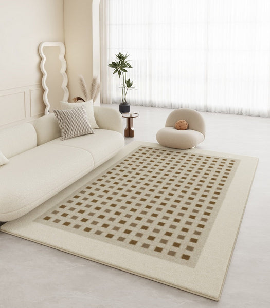 Thick Large Modern Rugs for Living Room, Abstract Modern Rugs for Bedroom, Modern Rugs for Dining Room, Contemporary Geometric Modern Rugs