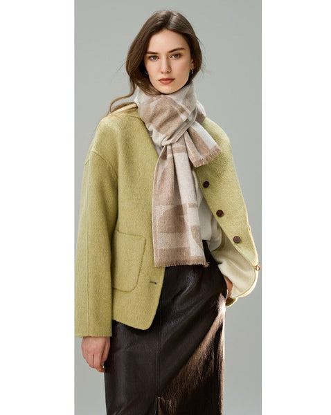 Cold Weather Scarf, Winter Scarf, Soft Cashmere Scarf for Women, Casual Scarf for Women, Modern Wool Scarf for Women, Fashion Designer Scarf-Art Painting Canvas