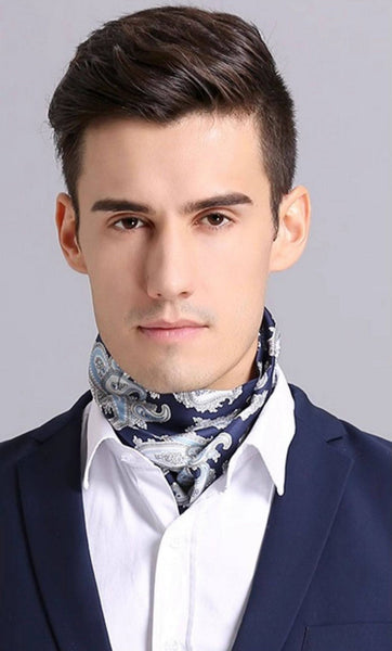 Scarf For Suit Men, Thin Silk Neck Scarf, Short Real Silk Scarf, Mens Short Silk Neckwear, Skinny Silk Scarf Mens, Casual Silk Scarf Men, Lightweight Short Silk Scarf-Art Painting Canvas