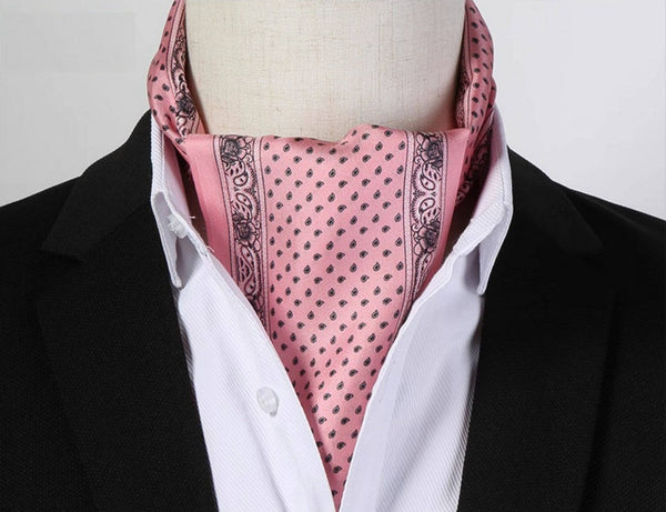 Mens Dress Silk Scarf, Short Silk Ascot Men, Lightweight Short Silk Scarf, Casual Silk Scarf Men, Silk Scarf For Blazer, Mens Summer Silk Scarf-Art Painting Canvas