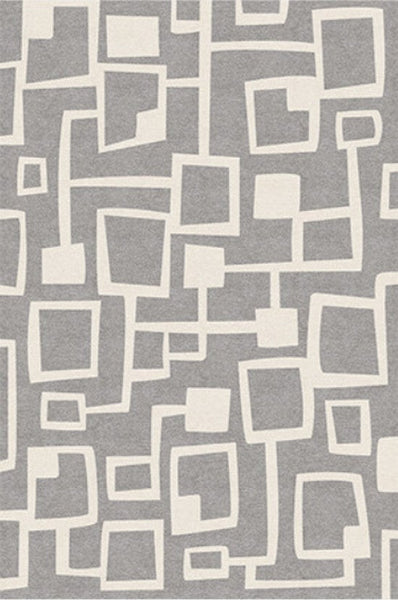 Large Geometric Rugs, Contemporary Area Rugs for Dining Room, Modern Rugs for Living Room, Gray Modern Rugs for Bedroom-Art Painting Canvas