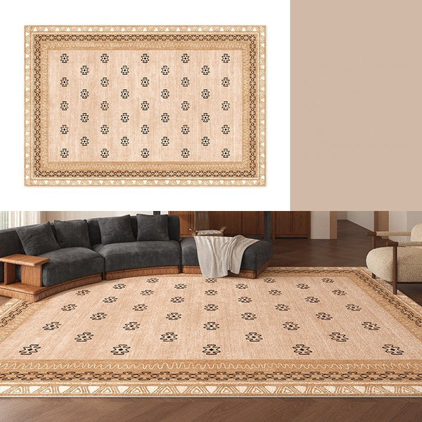 Abstract Contemporary Modern Rugs, Modern Rugs for Dining Room, Geometric Contemporary Rugs Next to Bed, Mid Century Area Rugs for Living Room-Art Painting Canvas