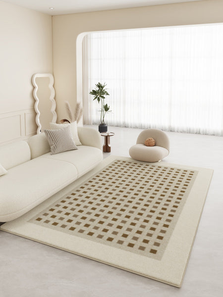 Thick Large Modern Rugs for Living Room, Abstract Modern Rugs for Bedroom, Modern Rugs for Dining Room, Contemporary Geometric Modern Rugs