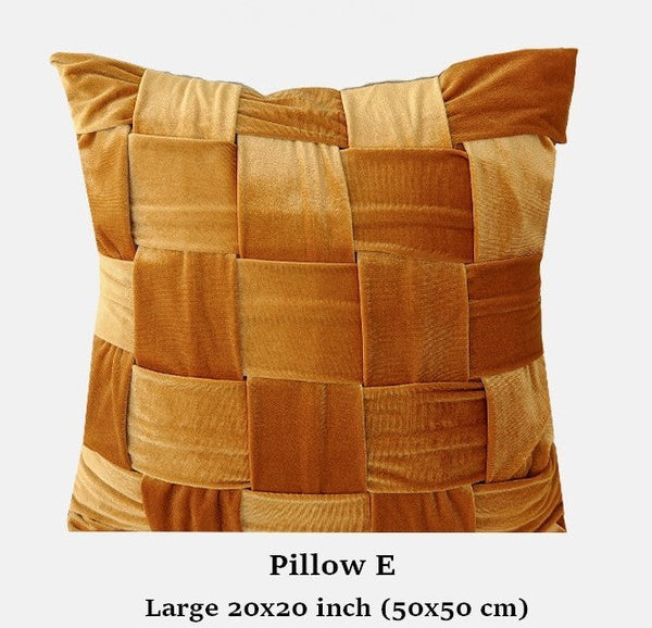 Modern Decorative Pillows for Couch, Decorative Cushion Covers, Decorative Pillow Arrangement Ideas for Interior Design, Unique Decorative Pillows for Bedroom-Art Painting Canvas