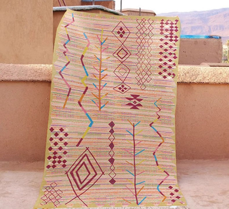 Morocco Rugs for Dining Room, Vintage Persian Rugs, Extra Large Traditional Colorful Moroccan Rug, Bedroom Vintage Rugs, Oversized Area Rugs for Living Room