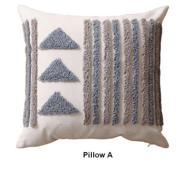 Decorative Pillows for Bedroom, Square Modern Throw Pillows for Couch, Modern Decorative Pillows for Interior Design, Contemporary Modern Sofa Pillow Covers-Art Painting Canvas
