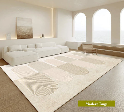 Bedroom Modern Rug Ideas, Kitchen Modern Rugs, Geometric Modern Rug Placement Ideas for Living Room, Contemporary Area Rugs-Art Painting Canvas