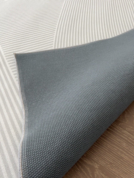 Dining Room Modern Rugs, Contemporary Floor Carpets for Living Room, Grey Geometric Modern Rugs in Bedroom, Large Modern Rugs for Sale-Art Painting Canvas