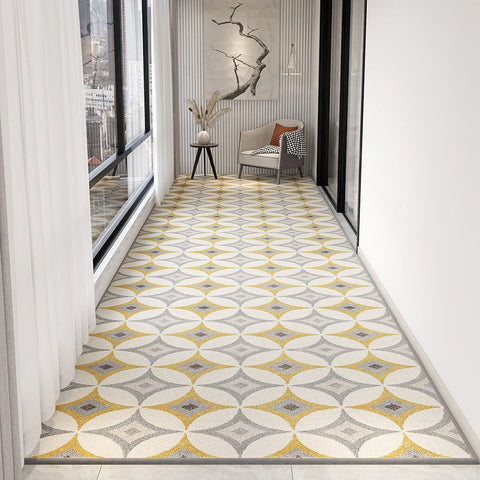 Abstract Modern Long Narrow Runner Rugs, Extra Long Hallway Runners, Non Slip Entrance Hallway Runners, Entryway Runner Rug Ideas, Kitchen Runner Rugs-Art Painting Canvas