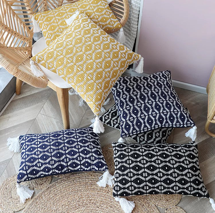 Modern Sofa Pillows Covers, Decorative Pillows For Couch, Bohemian Living Room Accents, Stylish Throw Pillows