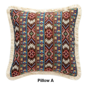 Decorative Throw Pillows for Bedroom, Bohemian Decorative Sofa Pillows for Living Room, Extra Large Modern Geometric Pillows, Oriental Throw Pillow for Couch-Art Painting Canvas