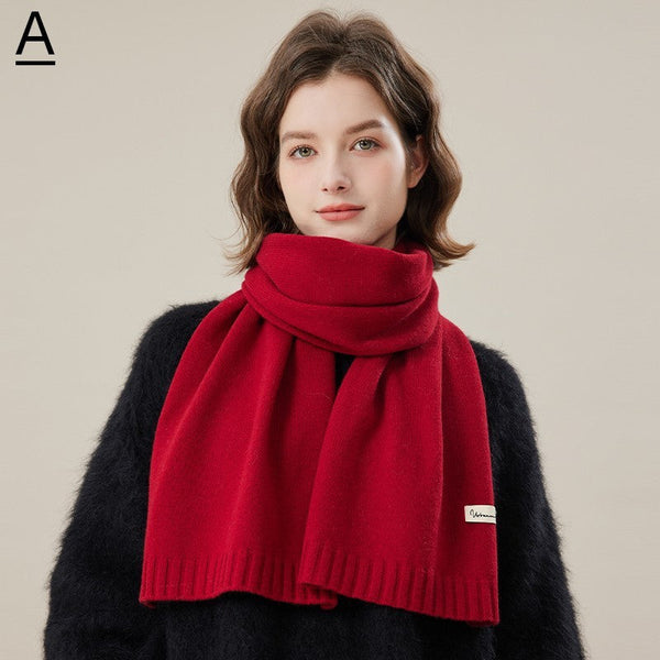 Wool Scarf for Women, Cozy Winter Scarf, Modern Fashion Designer Scarf, Casual Scarf for Women, Soft Cashmere Scarf for Women, Cold Weather Scarf-Art Painting Canvas