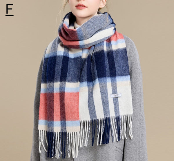 Winter Wool Scarf, Warm Winter Scarf, Holiday Scarf, Christmas Gifts for Her, Cold Weather Scarf, Fashion Scarf, Soft Cashmere Scarf for Girls, Elegant Wool Scarves-Art Painting Canvas