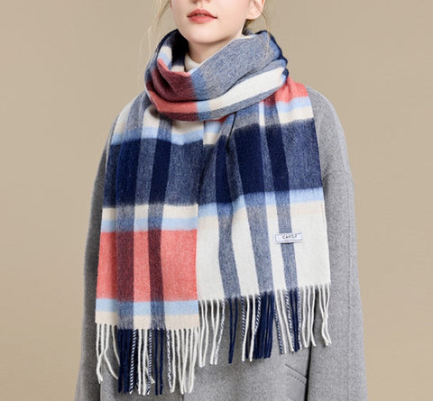 Elegant Wool Scarves, Winter Wool Scarf, Warm Winter Scarf, Holiday Scarf, Christmas Gifts for Her, Cold Weather Scarf, Fashion Scarf, Soft Cashmere Scarf for Girls-Art Painting Canvas