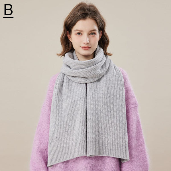 Casual Scarf for Women, Cold Weather Scarf, Warm Winter Scarf, Soft Cashmere Scarf for Women, Fashion Designer Scarf, Green White Grey Wool Scarf for Women-Art Painting Canvas