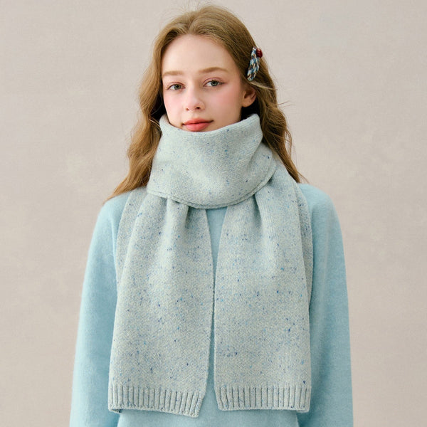 Casual Scarf for Women, Winter Wool Scarf, Cold Weather Scarf, Soft Wool Scarf for Women, Unique Gift for Women, Modern Wool Scarf for Women