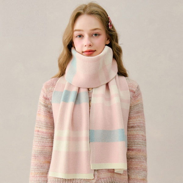 Casual Scarf for Women, Unique Christmas Gift for Girl, Cold Weather Scarves, Modern Wool Scarf for Women, Soft Wool Scarf for Women, Winter Wool Scarf