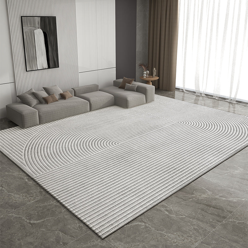 Modern Rugs for Living Room, Bedroom Modern Rugs, Dining Room Geometric Modern Rugs, Extra Large Gray Contemporary Modern Rugs for Office-Art Painting Canvas