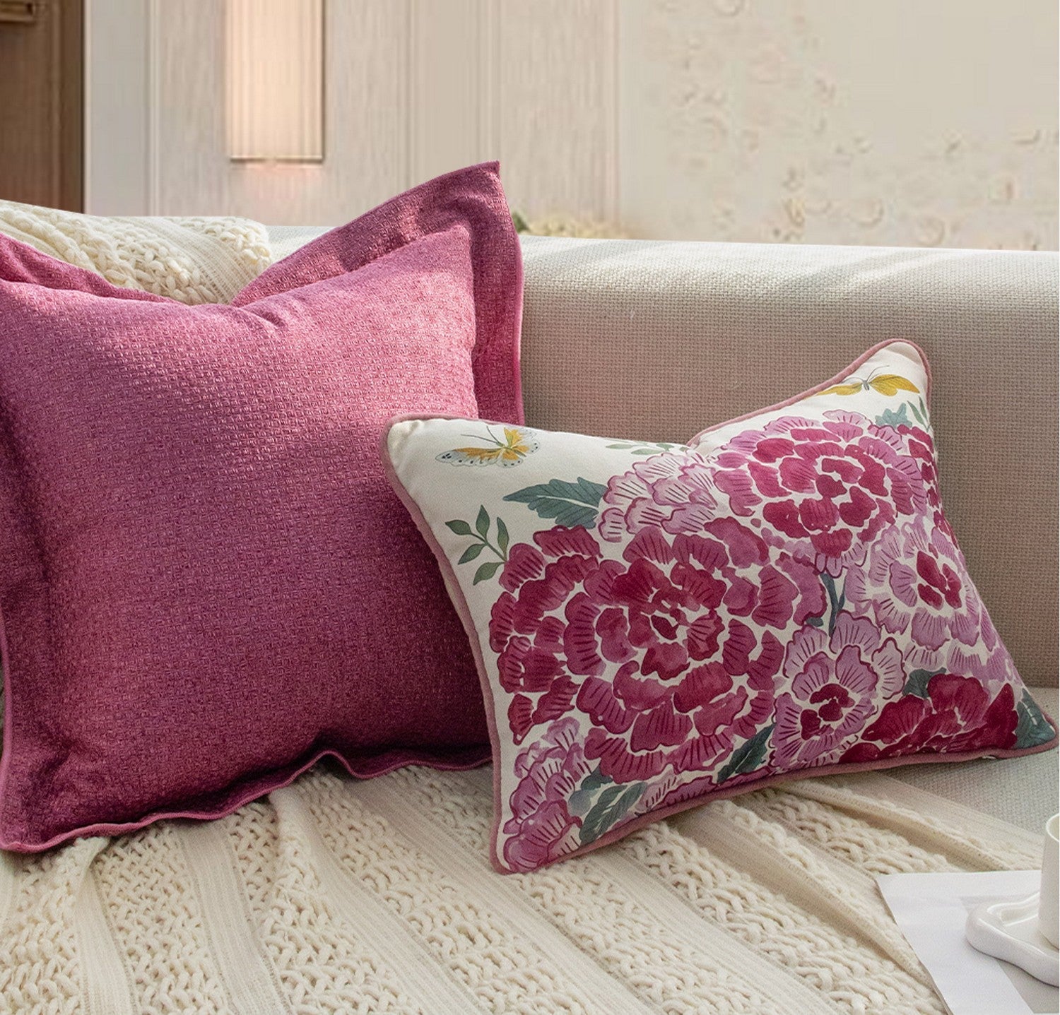 Modern Decorative Cushion Covers Pillow Arrangement Ideas Set
