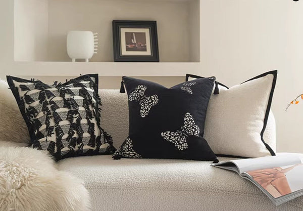 Decorative Pillow Arrangement Ideas for Couch, Large Decorative Throw Pillows, Modern Decorative Pillows for Living Room, Decorative Pillow Covers-Art Painting Canvas