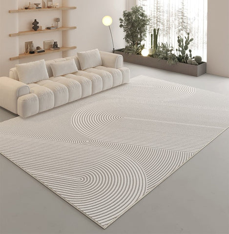 Modern Area Rugs for Living Room, Abstract Contemporary Modern Rugs, Unique Modern Rugs for Bedroom, Dining Room Floor Carpet Placement Ideas-Art Painting Canvas