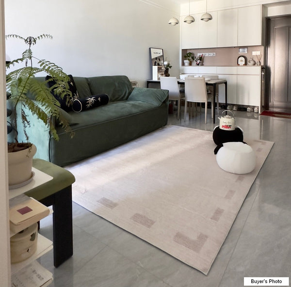 Large Modern Rugs for Living Room, Modern Rugs for Dining Room, Abstract Geometric Modern Rugs, Thick Soft Rugs for Bedroom, Contemporary Rugs for Office-Art Painting Canvas