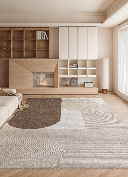 Living Room Contemporary Modern Rugs, Extra Large Abstract Geometric Modern Rugs, Bedroom Modern Rugs, Modern Rugs for Dining Room-Art Painting Canvas