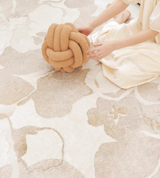 Soft Rugs for Bedroom, Contemporary Modern Rugs under Dining Room Table, French Style Modern Rugs for Interior Design, Flower Pattern Modern Rugs for Living Room