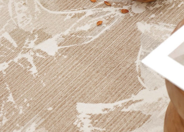 French Style Modern Rugs for Interior Design, Bedroom Modern Soft Rugs, Contemporary Modern Rugs under Dining Room Table, Flower Pattern Modern Rugs for Living Room-Art Painting Canvas