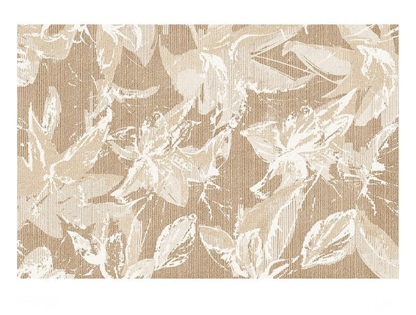 French Style Modern Rugs for Interior Design, Bedroom Modern Soft Rugs, Contemporary Modern Rugs under Dining Room Table, Flower Pattern Modern Rugs for Living Room-Art Painting Canvas