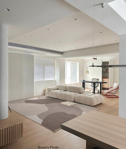 Living Room Modern Rugs, Modern Living Room Rug Placement Ideas, Extra Large Contemporary Area Rugs for Bedroom, Dining Room Floor Carpets-Art Painting Canvas