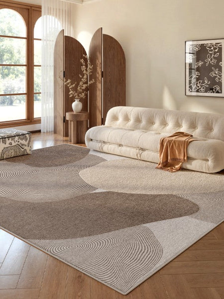 Living Room Modern Rugs, Modern Living Room Rug Placement Ideas, Extra Large Contemporary Area Rugs for Bedroom, Dining Room Floor Carpets-Art Painting Canvas