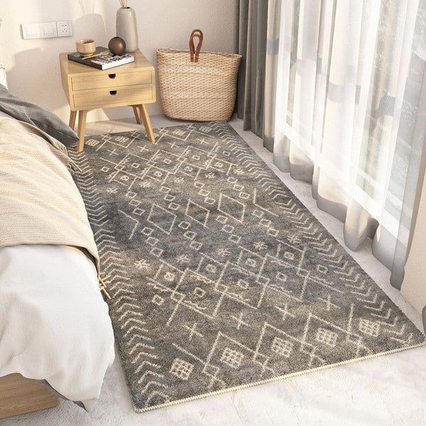Thick Modern Rugs Next to Bed, Entryway Modern Runner Rugs, Contemporary Modern Rugs for Living Room, Modern Runner Rugs for Hallway-Art Painting Canvas
