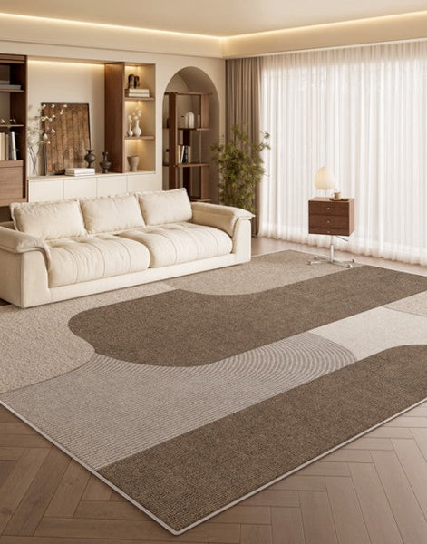 Modern Living Room Rug Placement Ideas, Extra Large Contemporary Area Rugs for Bedroom, Dining Room Floor Carpets, Living Room Modern Rugs-Art Painting Canvas