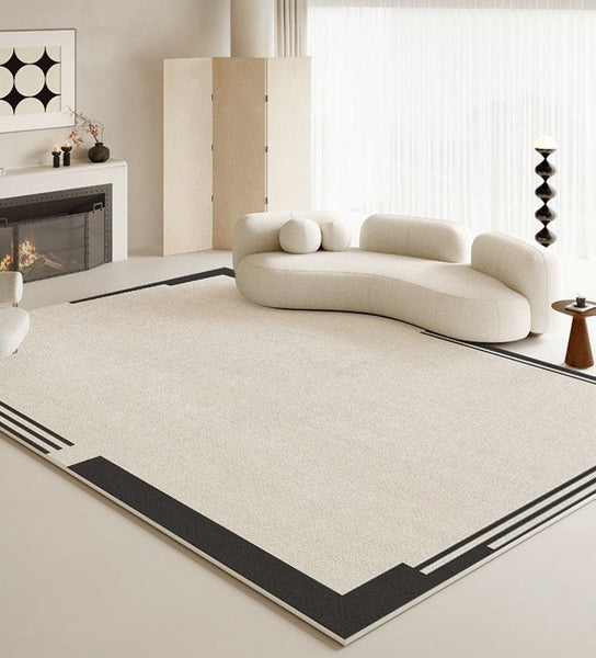 Bedroom Modern Floor Rugs, Large Area Rugs for Office, Modern Area Rug for Living Room, Contemporary Area Rugs under Sofa-Art Painting Canvas