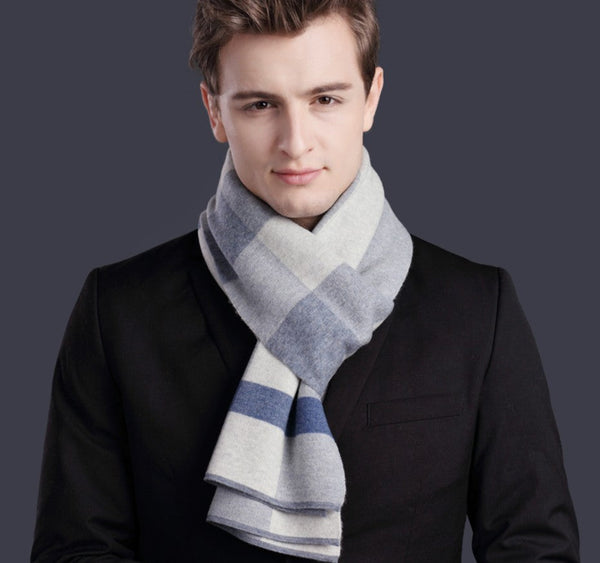 Christmas Gift for Men, Men's Wool Scarf Winter, Thick Wool Scarf, Men's Winter Scarf, Formal Men Scarf Styles, Business Casual Scarf Men, Fashion Scarf-Art Painting Canvas
