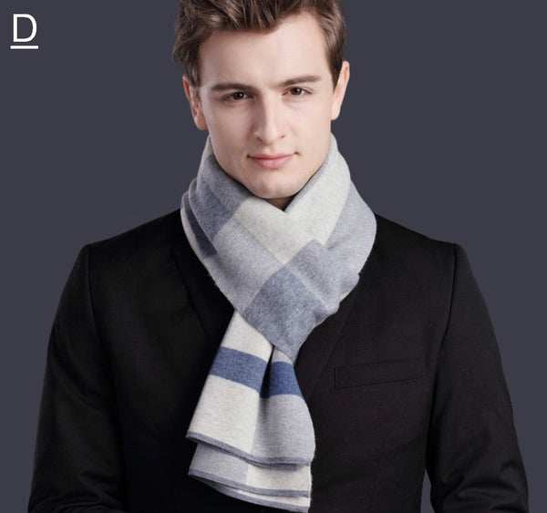 Christmas Gift for Men, Men's Wool Scarf Winter, Thick Wool Scarf, Men's Winter Scarf, Formal Men Scarf Styles, Business Casual Scarf Men, Fashion Scarf-Art Painting Canvas