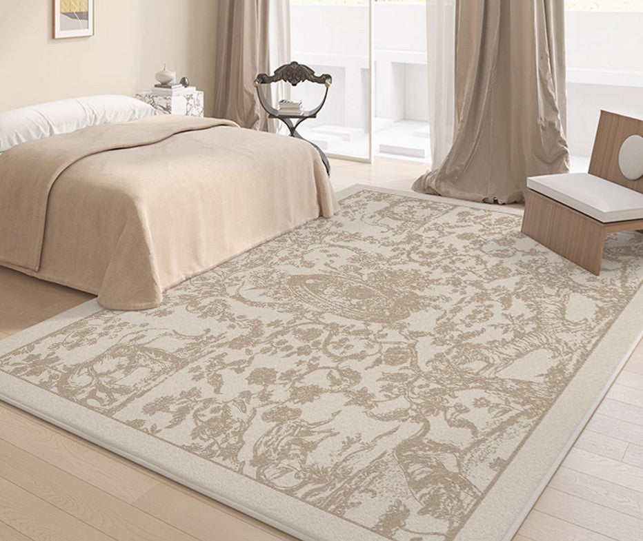 Thick Soft Rugs under Coffee Table, Contemporary Modern Rugs for Living Room, French Style Modern Rugs for Interior Design, Modern Rugs for Dining Room