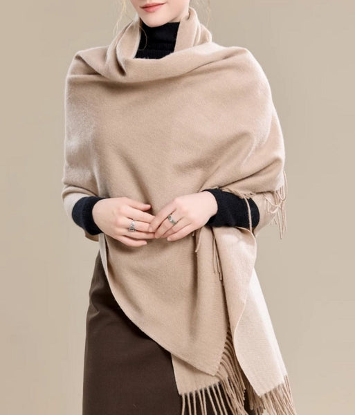 Soft Wool Scarf for Women, Long Wool Scarf, Evening Wrap, Camel Brown Winter Shawl, Elegant Shawl, Warm Cape, Fashion Scarf, Christmas Gift, Gifts for Women-Art Painting Canvas