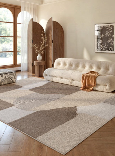 Large Contemporary Floor Carpets, Dining Room Modern Rugs, Living Room Modern Area Rugs, Geometric Modern Rugs in Bedroom-Art Painting Canvas