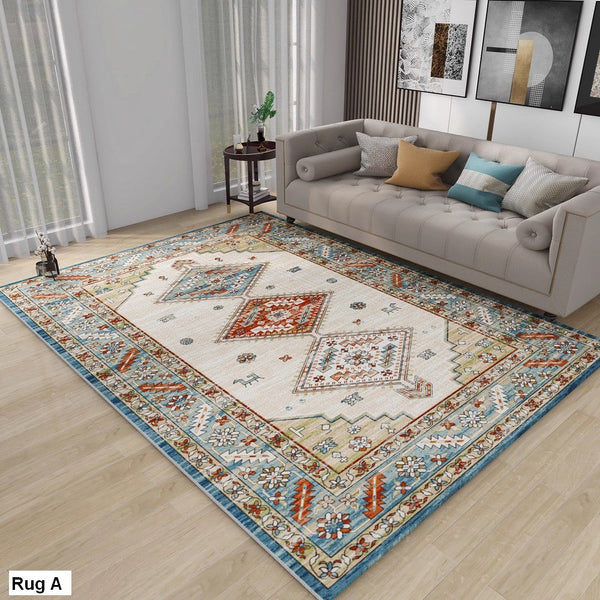 Living Room Vintage Area Rugs, Morocco Area Rugs for Dining Room, Traditional Persain Rugs for Bedroom, Traditional Colorful Persian Rugs