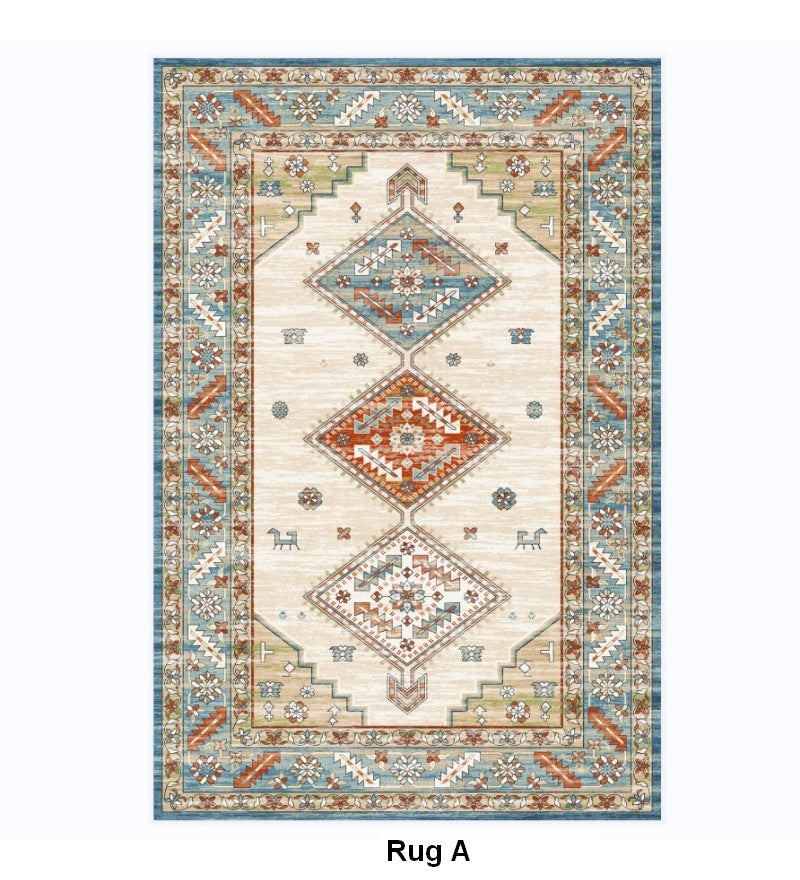 Living Room Vintage Area Rugs, Morocco Area Rugs for Dining Room, Traditional Persain Rugs for Bedroom, Traditional Colorful Persian Rugs