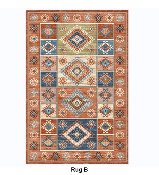 Living Room Vintage Area Rugs, Morocco Area Rugs for Dining Room, Traditional Persain Rugs for Bedroom, Traditional Colorful Persian Rugs