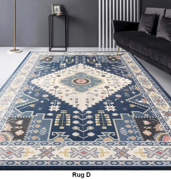 Living Room Vintage Area Rugs, Morocco Area Rugs for Dining Room, Traditional Persain Rugs for Bedroom, Traditional Colorful Persian Rugs