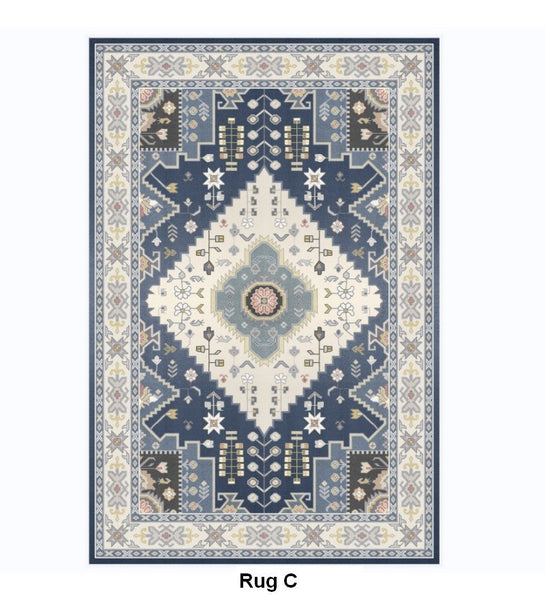 Living Room Vintage Area Rugs, Morocco Area Rugs for Dining Room, Traditional Persain Rugs for Bedroom, Traditional Colorful Persian Rugs