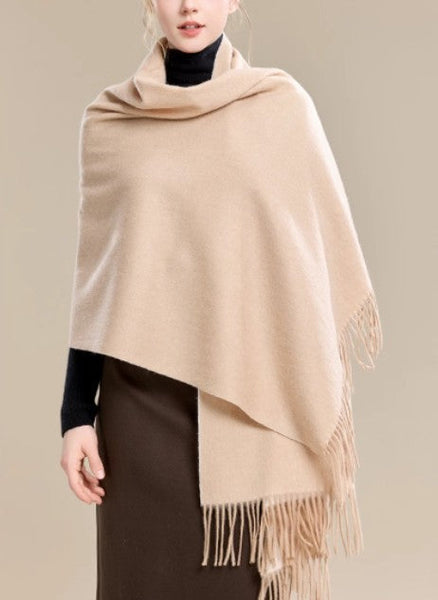 Light Brown Wool Scarf, Soft Wool Scarf for Women, Evening Wrap, Long Winter Shawl, Elegant Shawl, Warm Cape, Fashion Scarf, Christmas Gift, Gifts for Her-Art Painting Canvas